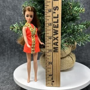 Vtg 1970 Topper Dawn Doll Dress Tagged Hong Kong Long Rooted Hair Undies H17